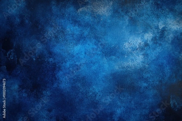 Fototapeta Dark blue textured abstract background with smoky effects
