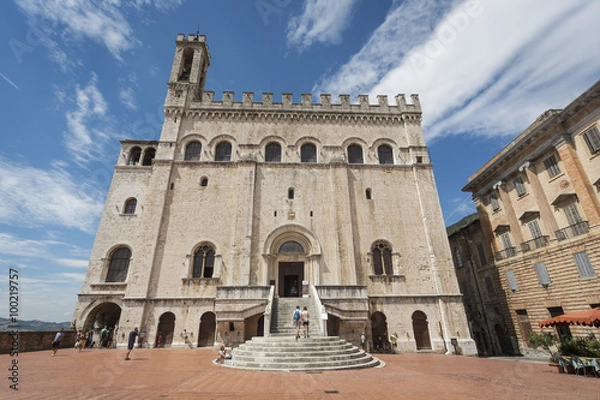 Fototapeta Palazzo dei Consoli - Consul Palace - Gubbio Umbria Italy