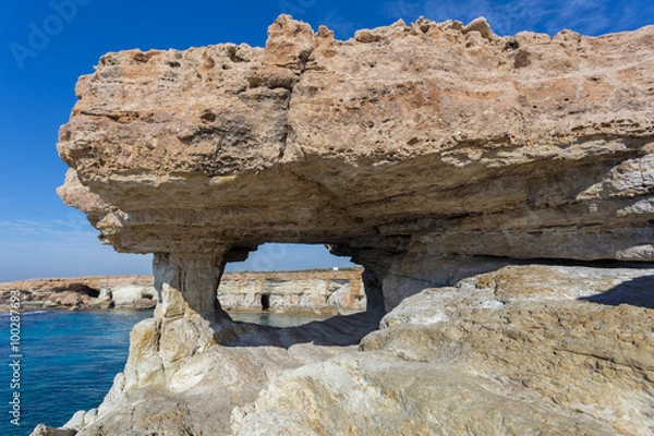 Fototapeta cyprus sea caves bay