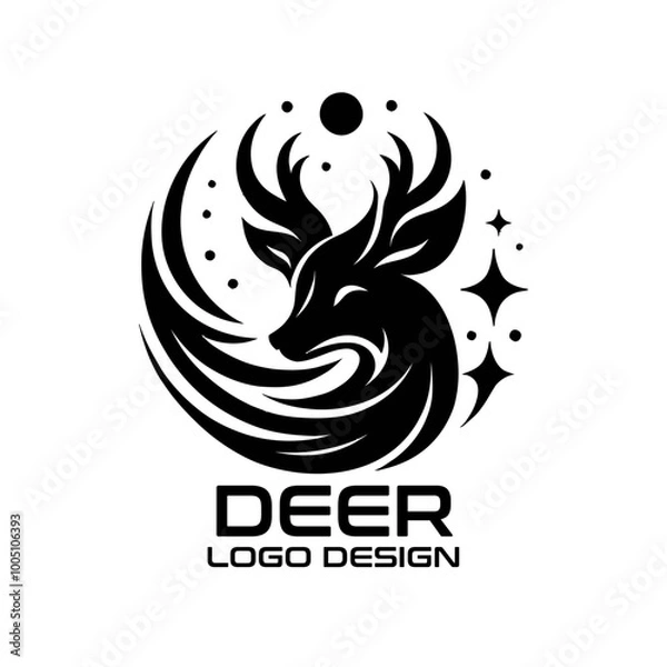 Fototapeta Deer Vector Logo Design