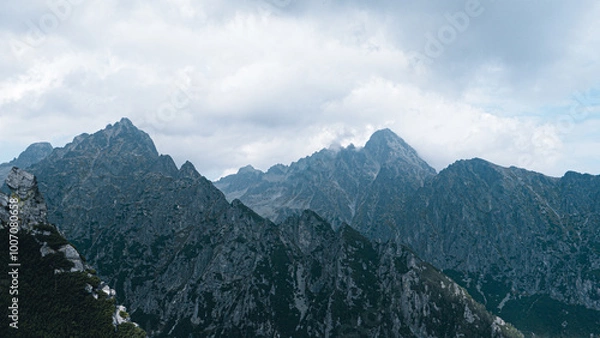 Fototapeta summer mountain landscape in the Tatras