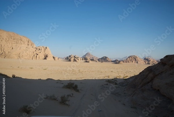 Fototapeta Wadi Rum desert in jordan