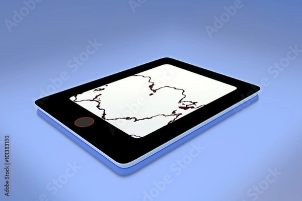 Fototapeta Tablet with a modern design