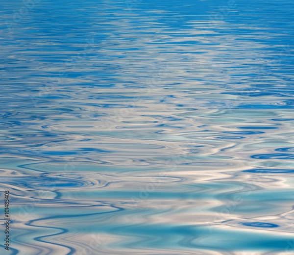 Fototapeta Surface Rippled of water with with reflection