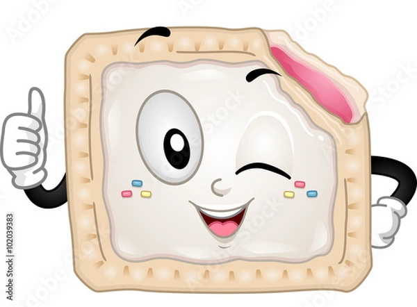 Fototapeta Mascot Toaster Pastry