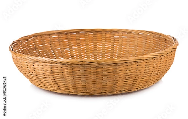 Fototapeta basket isolated on white background