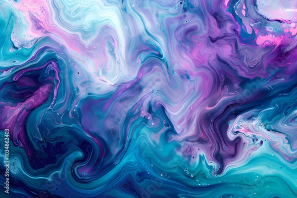 Fototapeta Ethereal abstract swirls in vibrant colors