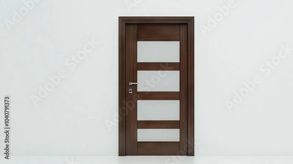 Fototapeta Stylish Wooden Door Design for Modern Interiors