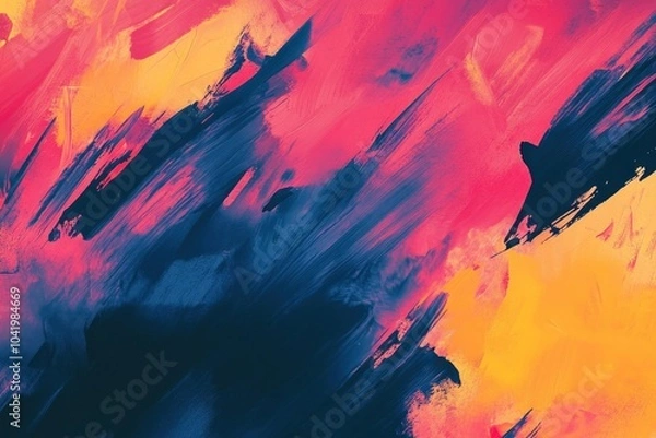 Fototapeta Vibrant Abstract Paint Background for Creative Projects