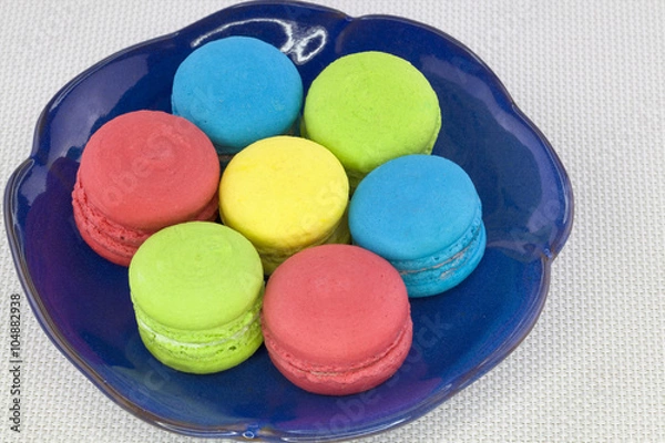 Fototapeta Tasty colorful macaroon