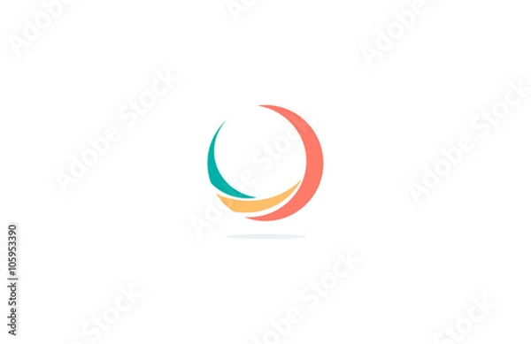 Fototapeta circle colorful abstract business logo