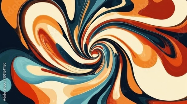 Fototapeta Abstract swirling background illustration