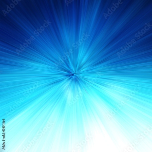 Fototapeta Blue Abstract Zoom Motion background