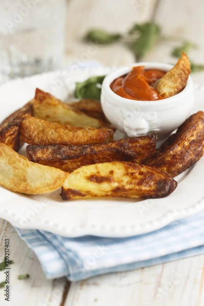 Fototapeta Potato wedges