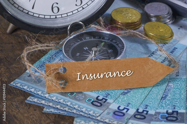 Fototapeta Insurance With Text Writting-Concept Photo.