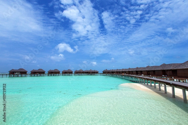 Fototapeta beach with  Maldives