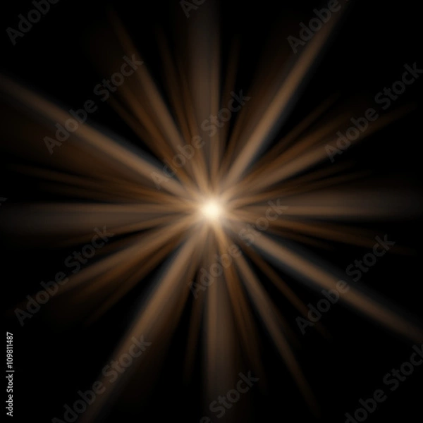 Fototapeta Abstract flare background. Transparent flare star effect.