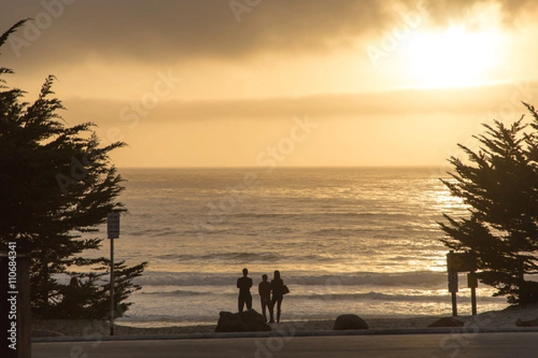 Obraz Nice sunset in Santa Cruz in California, USA