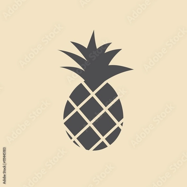 Fototapeta pineapple icon