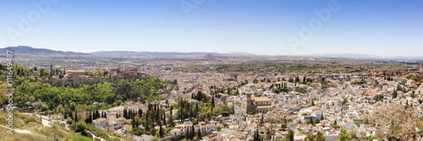 Fototapeta Panorama of Granada, Spain