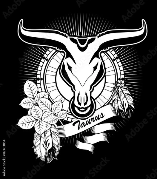 Fototapeta Taurus zodiac sign