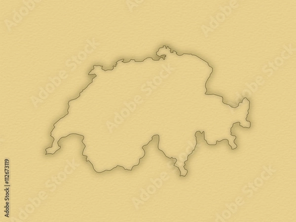 Fototapeta Map - Swizerland