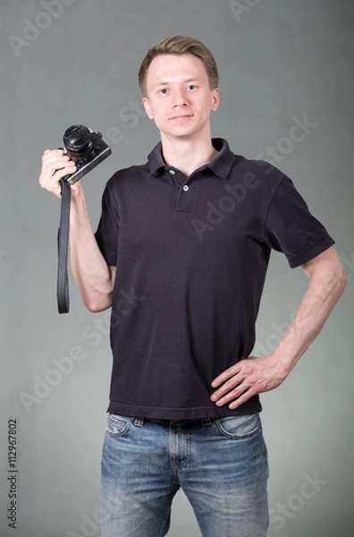 Fototapeta Guy with camera