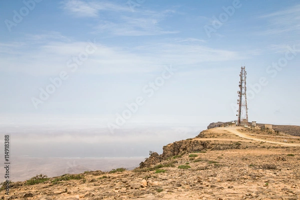 Fototapeta telemast on top of the hill in Salalah, Oman