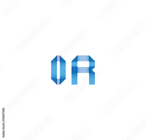 Obraz 0r initial simple modern blue 