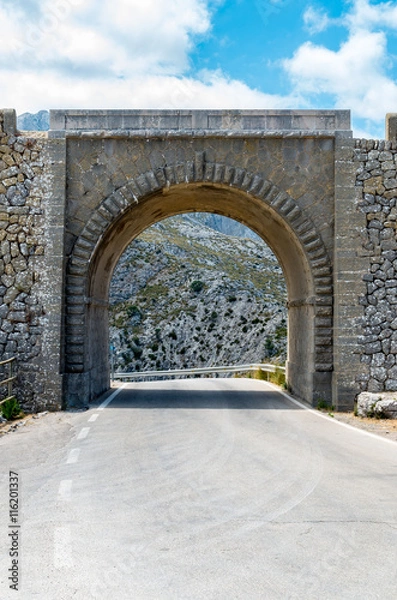 Obraz Road to Sa Calobra in Serra de Tramuntana - mountains in Mallorc