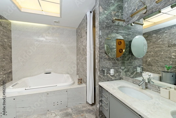 Fototapeta Luxury marble Bathroom Interior