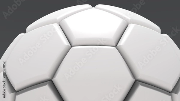 Obraz Soccer ball. 3D illustration. 3D CG.