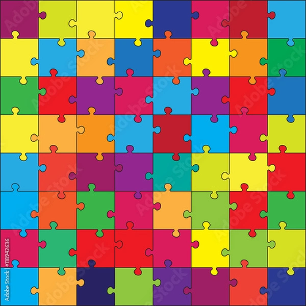 Obraz vector puzzle for kid