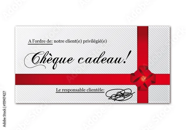 Fototapeta Chèque cadeau fidélité