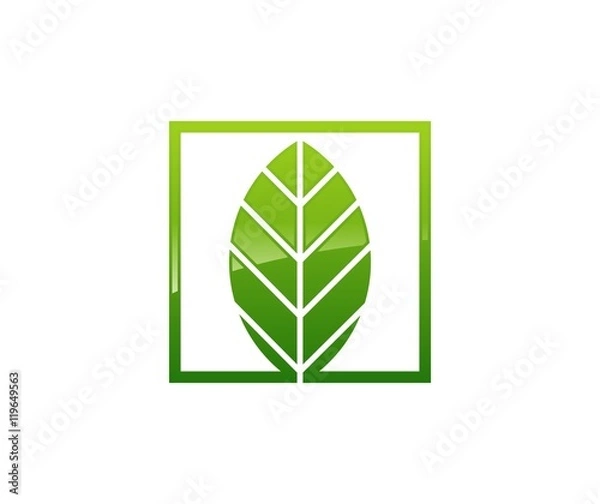 Fototapeta Leaf logo