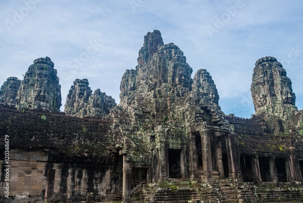 Fototapeta The Bayon temple one of the world heritage site in Siem Reap, Cambodia.