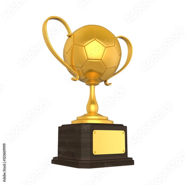 Obraz Golden Soccer Trophy