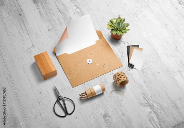 Obraz Brown Stationery Mockup 2