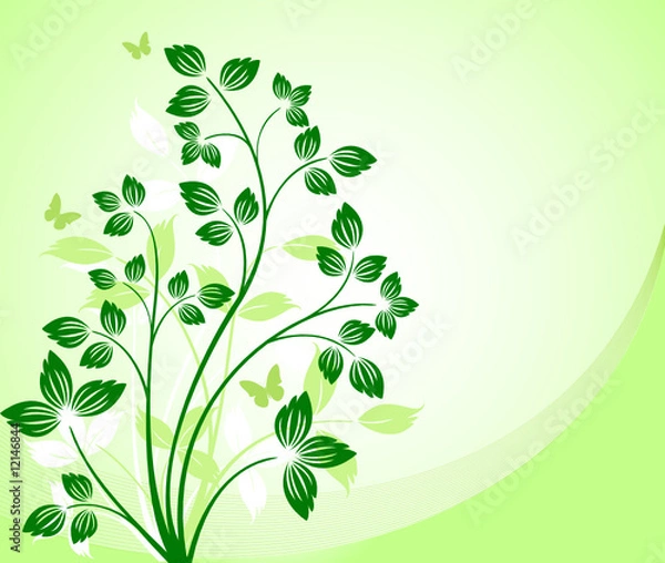 Fototapeta Floral background vector