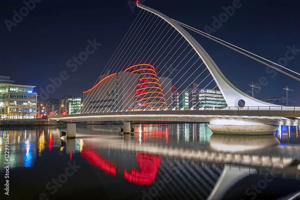 Obraz SamuelBeckett Bridge Dublin Ireland 