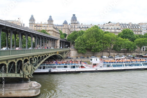 Fototapeta Paris, capital and the most populous city of France,