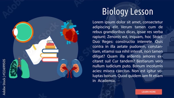 Fototapeta Biology Lesson Conceptual Banner