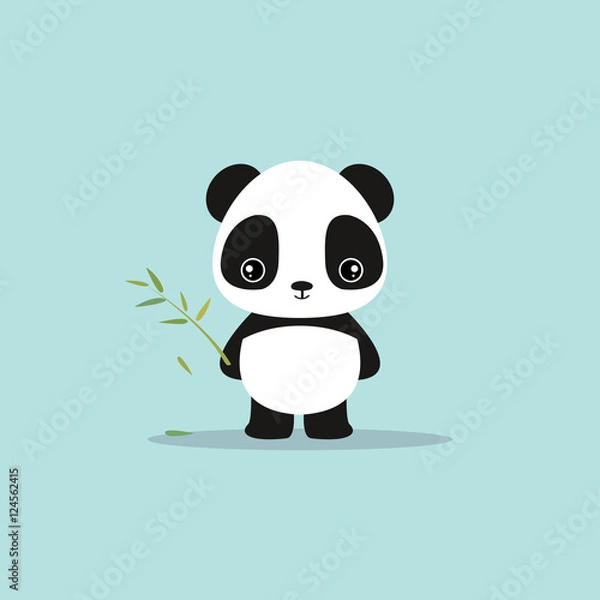 Fototapeta abstract cute panda