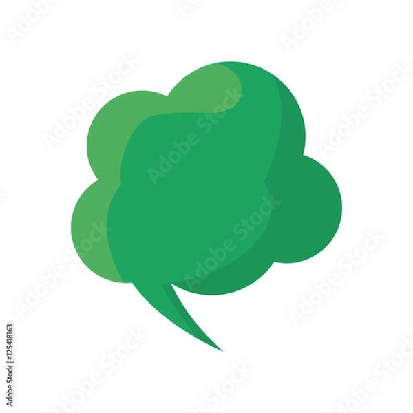 Obraz speech bubble message isolated icon vector illustration design