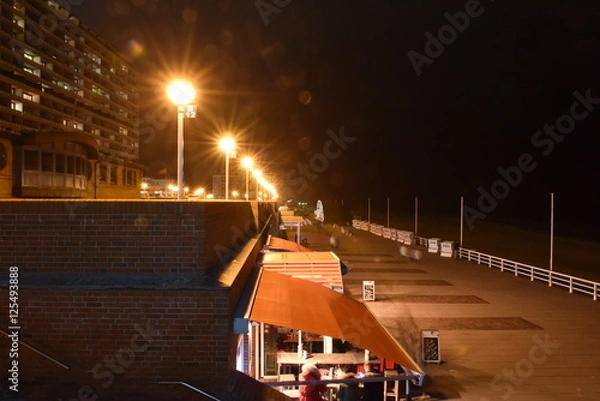 Fototapeta Promenade bei Nacht