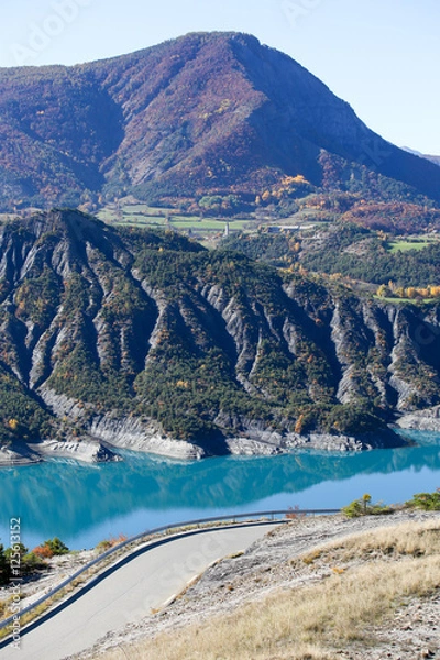 Fototapeta lac de Serre-Poncon