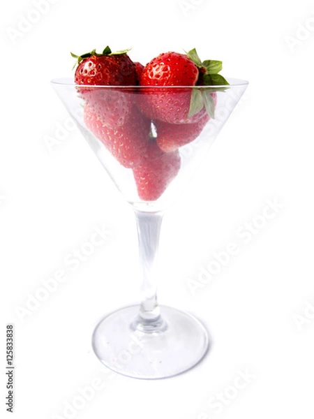 Fototapeta Strawberries in a cup