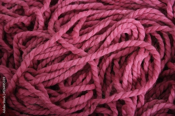 Fototapeta Pink yarn