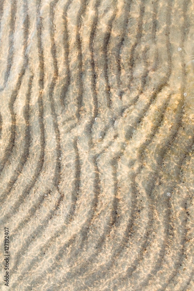 Fototapeta sand on the sea shallow water of Baltic sea