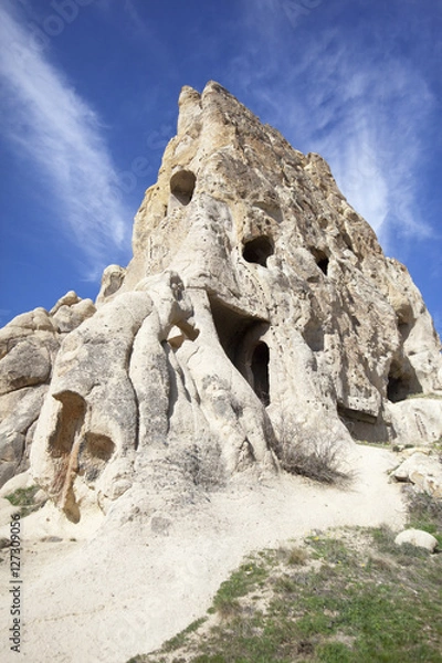 Fototapeta Rock formation at Derinkuyu Underground City in Cappadocia, Turkey